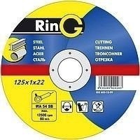  Ring круг отрезной по металлу, 125 х 1,0 х 0,22 